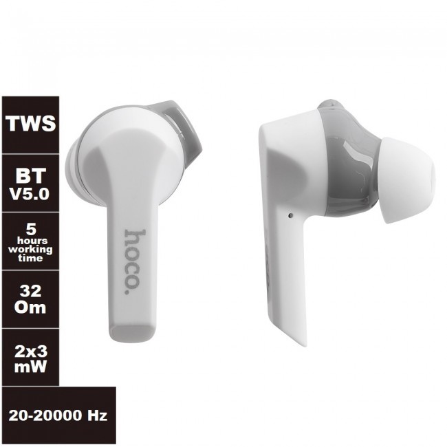 Bluetooth наушники Hoco ES34 TWS White — изображение 5